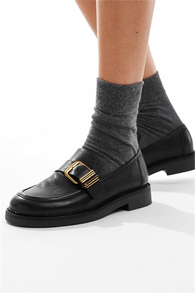 Лоферы Kalya с золотой пряжкой артикул 148259150