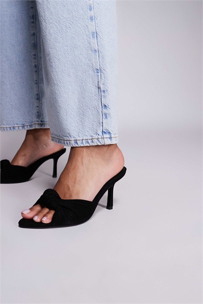 Туфли-муле на высоком каблуке с завязками Nemo артикул 144137896