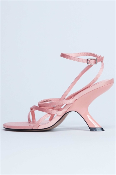 Туфли-муле индиго с ремешками и наклонным каблуком артикул 144913779