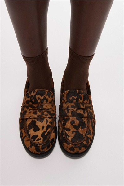 Лоферы из кожи высшего качества с волосяным покрытием артикул 148306133