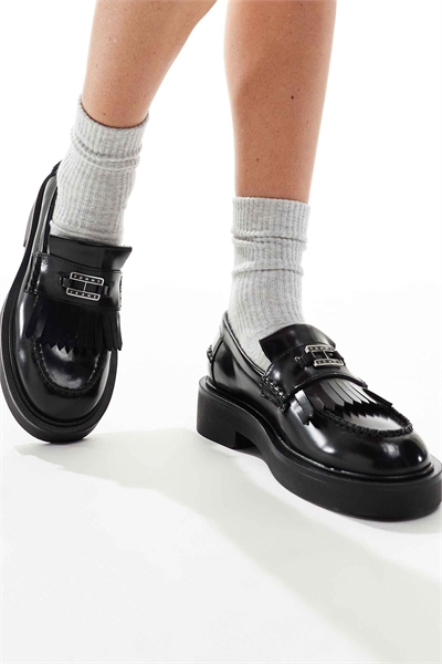 Лоферы с крупной бахромой артикул 143373327