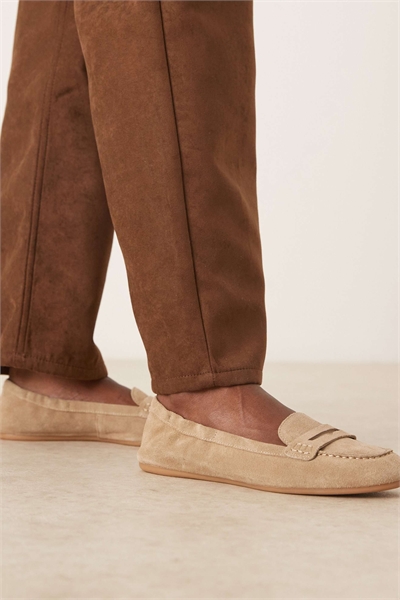 Классические лоферы из 100% замши артикул 151640395