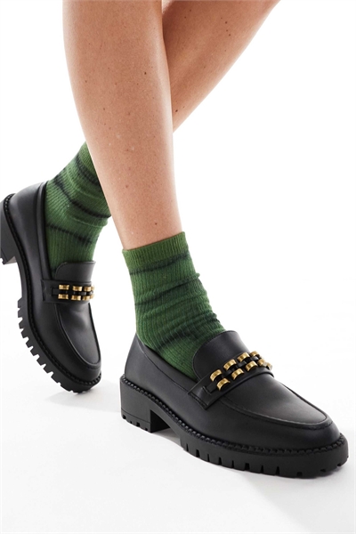 Лоферы с массивной подошвой артикул 141302545