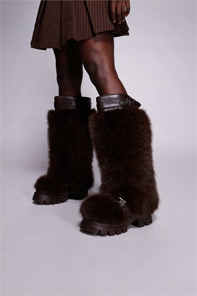 Пушистые высокие сапоги Tomlee артикул 149634416