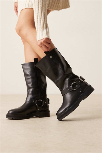 Ботинки Freya с ремешками, черные артикул 150039388