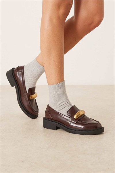Лоферы коричневого цвета с отделкой «Mistral» и широкой колодкой артикул 146783513