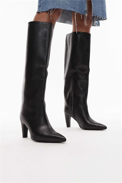 Низкие кожаные черные сапоги Jadey артикул 149518140