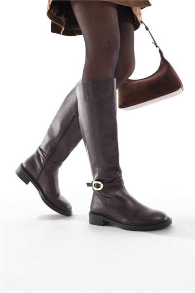 Сапоги-коленки Dory коричневого цвета артикул 149856158