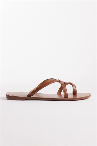 Сандалии на плоской подошве с ремешками артикул 152699752