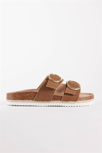 Сандалии-эспадрильи с двойной пряжкой артикул 153493254