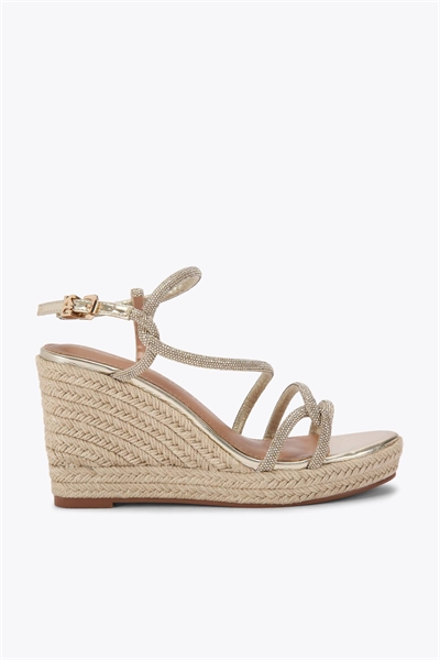 Сандалии на каблуке цвета примулы артикул 155977246