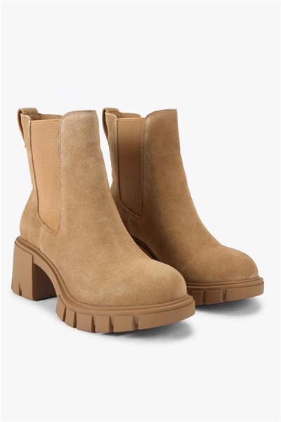 Настоящие ботильоны цвета верблюжьей шерсти артикул 154717043