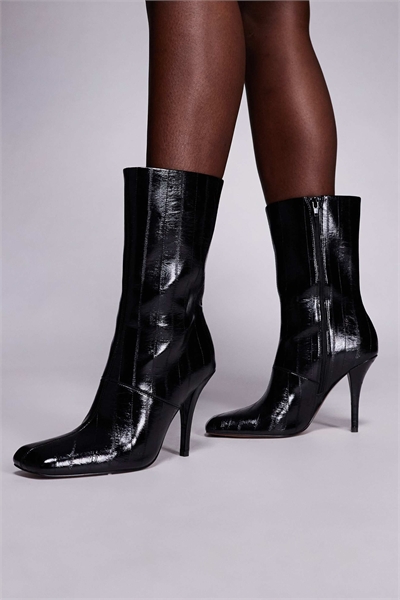 Ботильоны с каблуком и заостренным носком Everly, черного цвета артикул 148701355