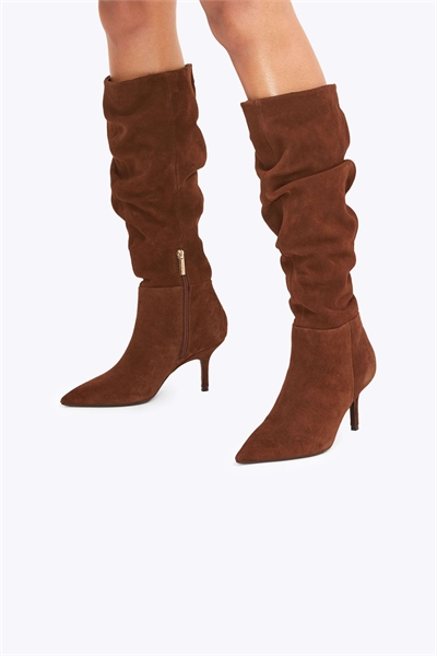 Ботинки Spirit с заниженной пяткой из замши средне-коричневого цвета артикул 153170583