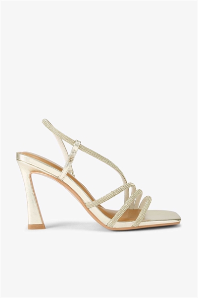 Сандалии Sweetie с каменными украшениями на каблуке артикул 155977100