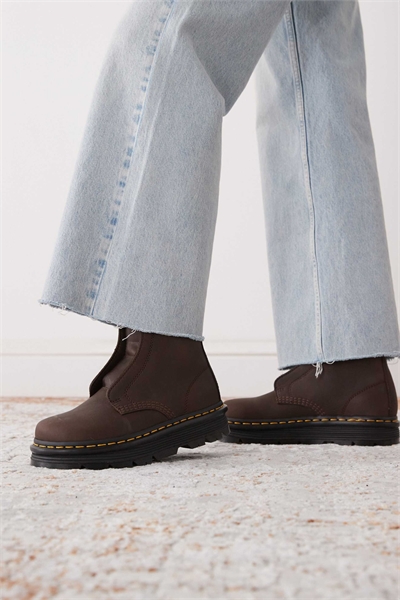 Ботинки ZebZag без шнурков, темно-коричневого цвета, модель Wyoming артикул 151479194