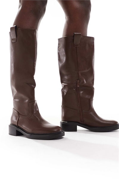 Коленные сапоги Twix в шоколадном цвете артикул 147791972