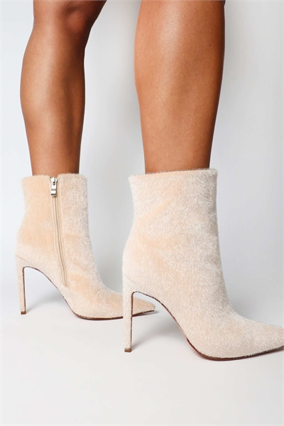 Ботильоны на каблуке из искусственной кожи пони Harvie, бежевого цвета артикул 152839060