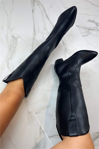 Ковбойские сапоги черного цвета артикул 149973200