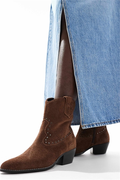 Кожаные ботинки KENSAL шоколадного цвета артикул 135974732