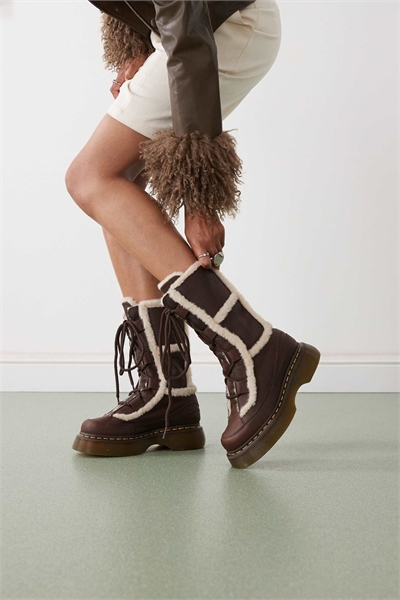 Ботинки Buzz из искусственной кожи с шнурками, коричневые артикул 149110123