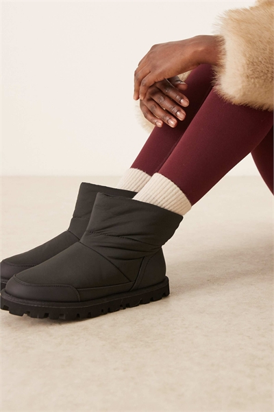 Нейлоновые зимние сапоги Audrey черного цвета артикул 150368131