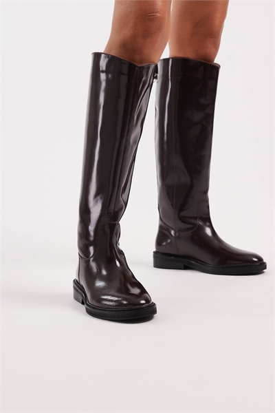 Сапоги до колен Daffodil бордового цвета артикул 149856160