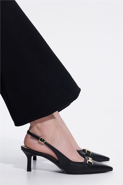 Туфли-лодочки Leslie с металлическими акцентами и открытой пяткой артикул 156164793