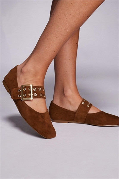 Балетки «Atlantica» с декоративной пряжкой артикул 143440470