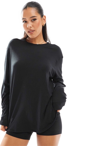 Футболка Nike One Training Dri-FIT свободного кроя с длинным рукавом артикул 135760922