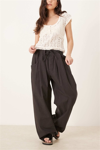 Брюки-клин с заниженной талией артикул 154232040