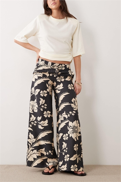 Брюки с широкими брючинами артикул 153115963