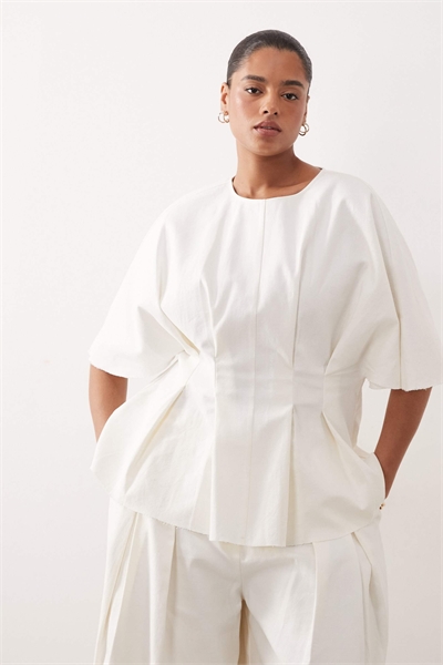 Футболка с зауженной талией и гофрированной складкой co-ord артикул 153255063