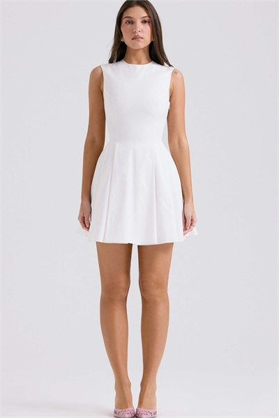 Мини-платье из хлопка с плиссировкой Claretta артикул 149634863