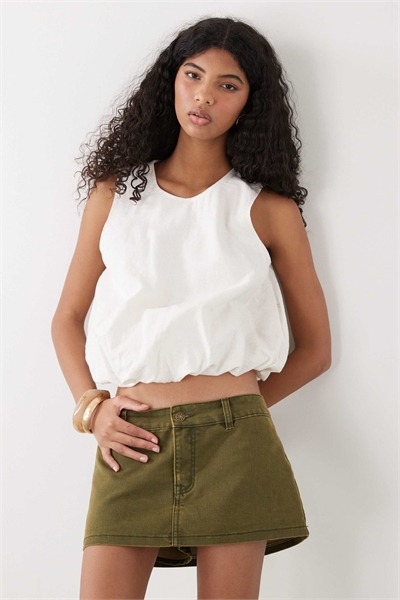 Льняная блузка с пышным верхом артикул 154869689