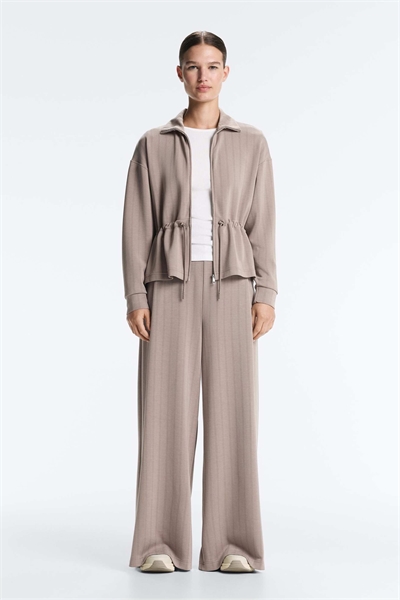 Брюки с широкими брючинами в полоску из модала с мягкой текстурой артикул 155768435