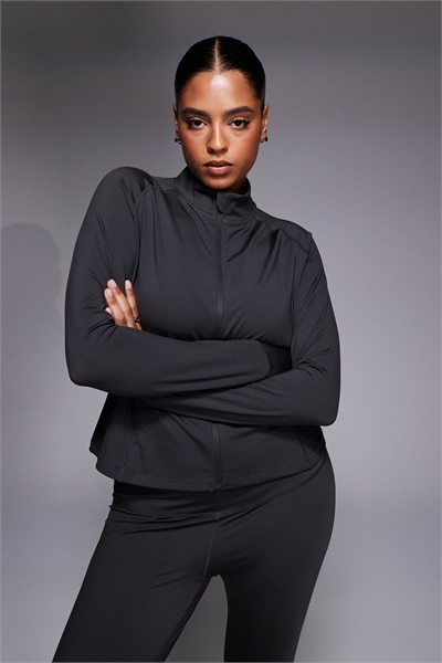 Куртка с длинными рукавами и застежкой-молнией от Curve Icon, с карманами на молнии артикул 151737903