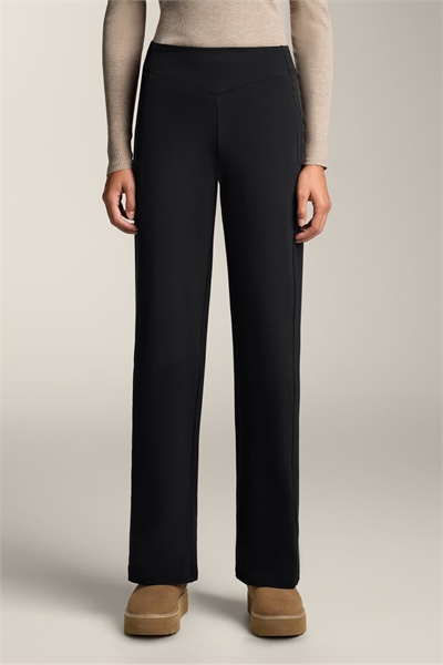 Теплые брюки с прямыми брючинами и высокой талией артикул 151928728