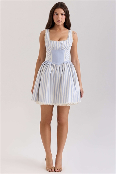 Мини-платье Liesl в полоску с защипами артикул 148662627