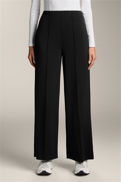 Брюки с прямыми брючинами из модала с отложной складкой артикул 149957886