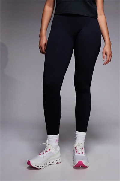 Леггинсы для занятий спортом с высокой талией и бесшовной ребристой вязкой артикул 151335496