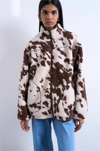 Флисовая куртка-борг артикул 147470984