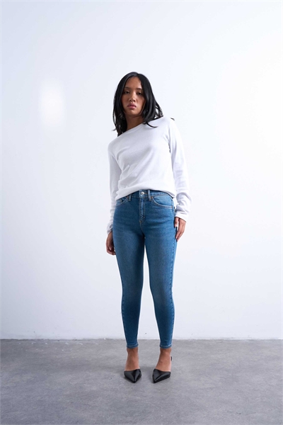 Джинсы-скинни с высокой талией Jamie артикул 125368491