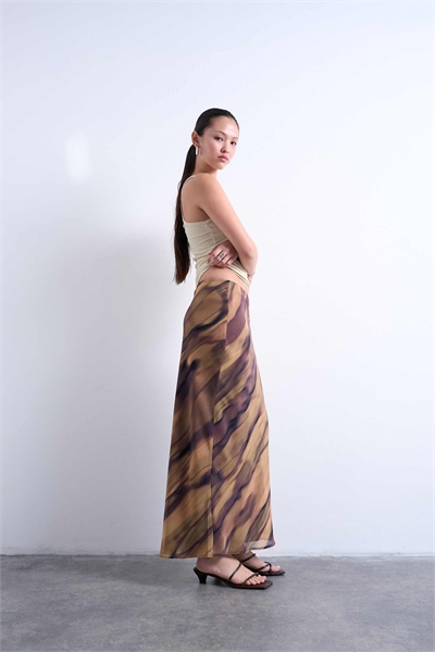 Юбка-миди из ткани артикул 143459995