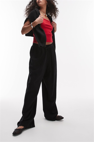 Брюки-балоны из льна артикул 140439326