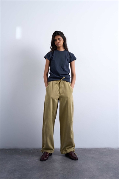 Брюки-балоны с завязками на талии артикул 150747646