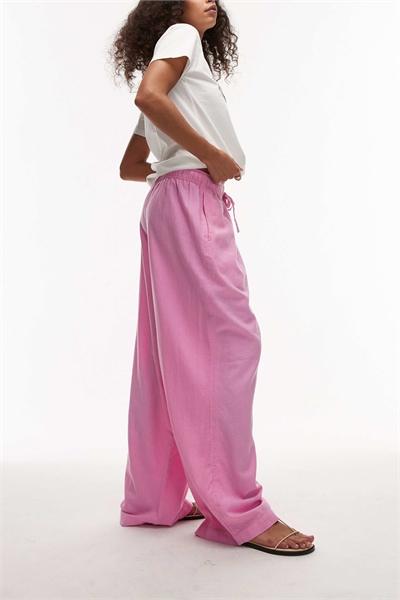 Брюки-балоны из льна артикул 147829949