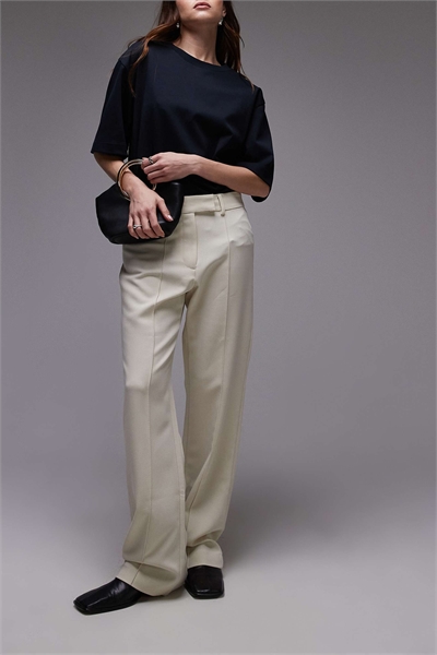 Брюки с зауженными брючинами и мелкими складками артикул 138202508