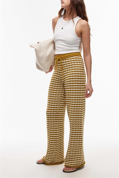 Брюки в полоску из трикотажа артикул 140143068