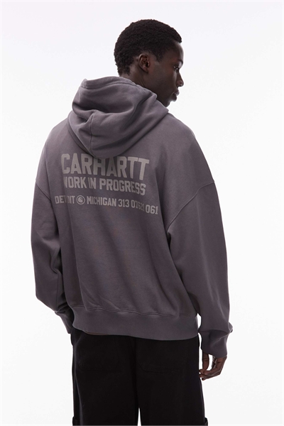 Свитшот с капюшоном свободного кроя артикул 148713527